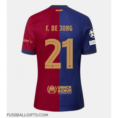 Barcelona Frenkie de Jong #21 Fußballbekleidung Heimtrikot 2024-25 Kurzarm Barcelona Frenkie de Jong #21 Fußballbekleidung Heimtrikot 2024-25 Kurzarm
